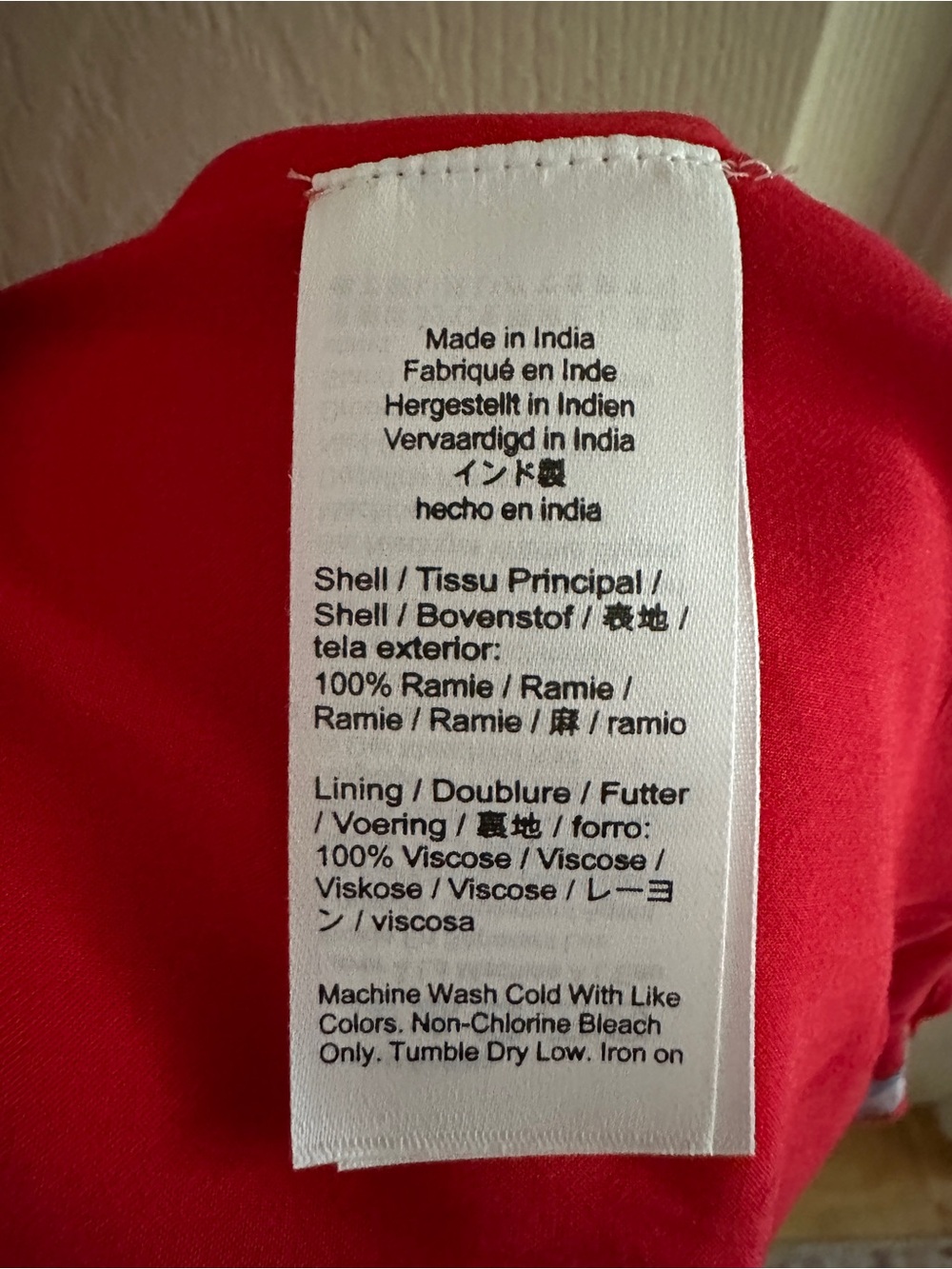 NWT J.Crew red floral Palermo Dress in Ramie (M) - Picture 6 of 7